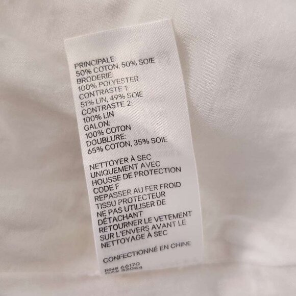 Zimmermann Corsage Pompom Embellished Guipure Lace Swiss Dot Tulle Mini Size 0 - Picture 16 of 16